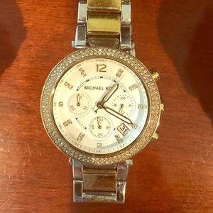 Michael Kors gold and silver watch